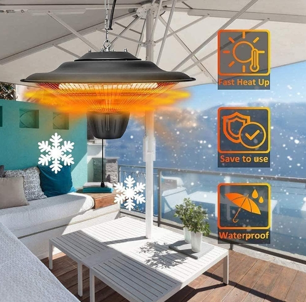 Mirror heater for bathroom